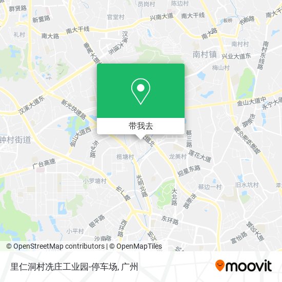 里仁洞村冼庄工业园-停车场地图