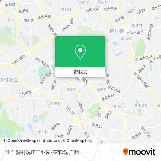 里仁洞村冼庄工业园-停车场地图