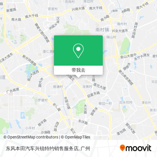 东风本田汽车兴锐特约销售服务店地图