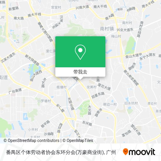 番禺区个体劳动者协会东环分会(万豪商业街)地图