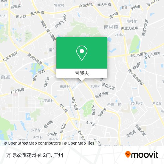 万博翠湖花园-西2门地图