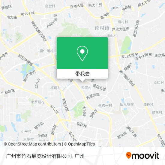 广州市竹石展览设计有限公司地图