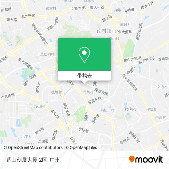 番山创展大厦-2区地图