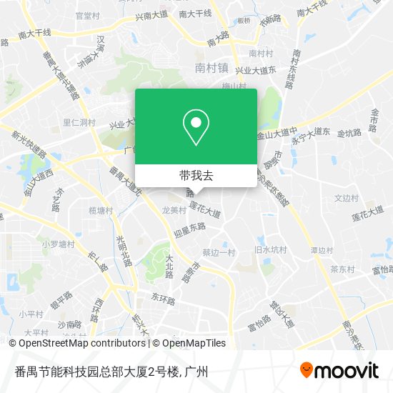 番禺节能科技园总部大厦2号楼地图