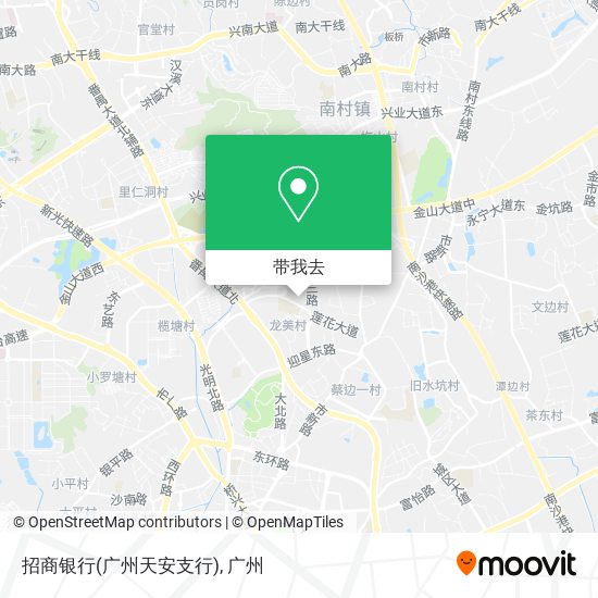 招商银行(广州天安支行)地图