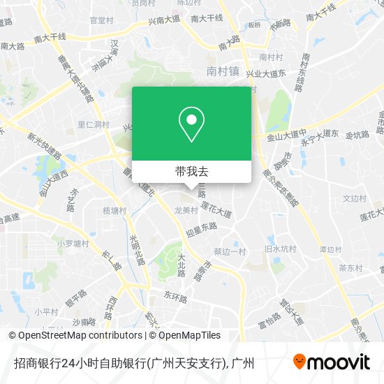 招商银行24小时自助银行(广州天安支行)地图