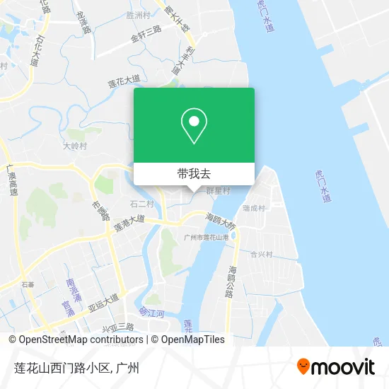 莲花山西门路小区地图