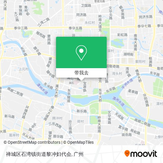 禅城区石湾镇街道黎冲妇代会地图