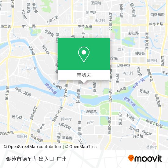 银苑市场车库-出入口地图