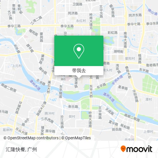 汇隆快餐地图
