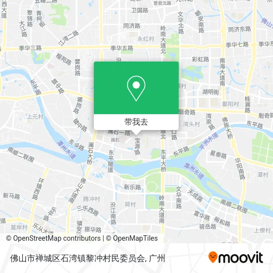 佛山市禅城区石湾镇黎冲村民委员会地图