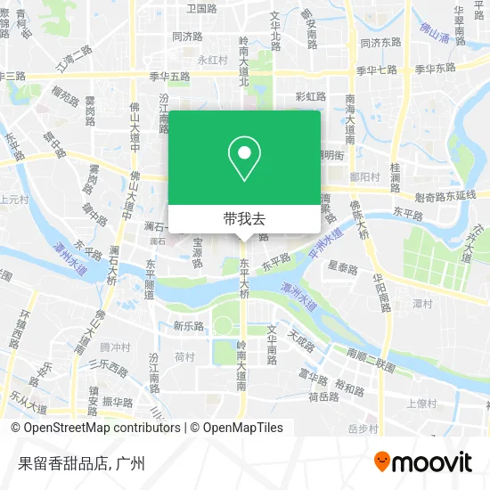 果留香甜品店地图
