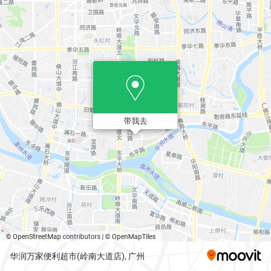 华润万家便利超市(岭南大道店)地图