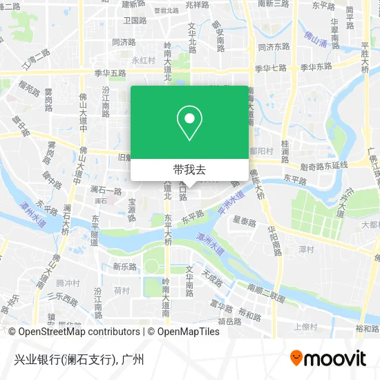 兴业银行(澜石支行)地图