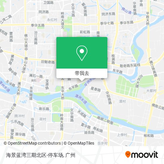 海景蓝湾三期北区-停车场地图