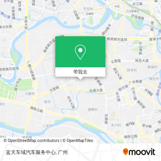 蓝天车域汽车服务中心地图