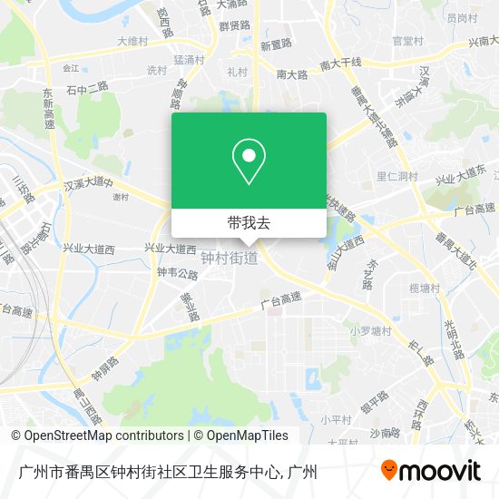 广州市番禺区钟村街社区卫生服务中心地图