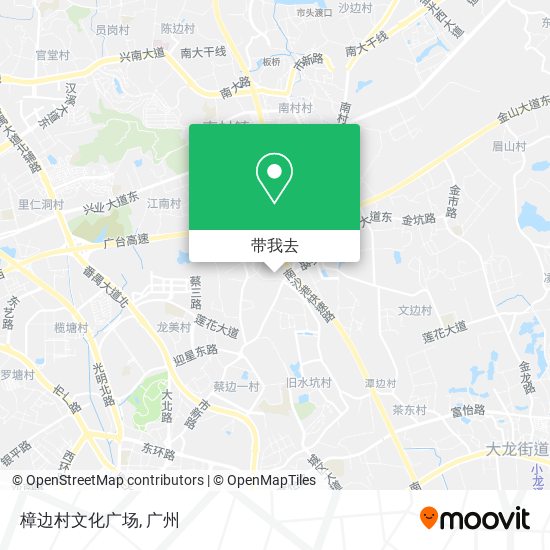 樟边村文化广场地图