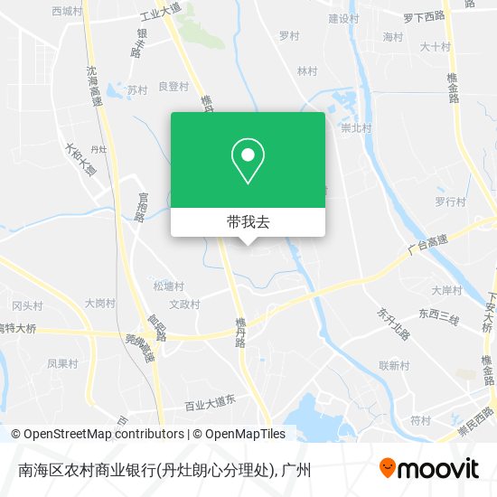 南海区农村商业银行(丹灶朗心分理处)地图