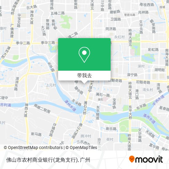 佛山市农村商业银行(龙角支行)地图