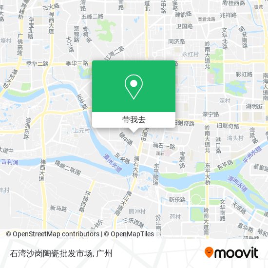 石湾沙岗陶瓷批发市场地图