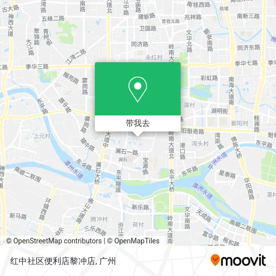 红中社区便利店黎冲店地图