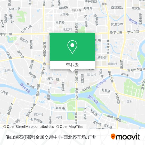 佛山澜石(国际)金属交易中心-西北停车场地图