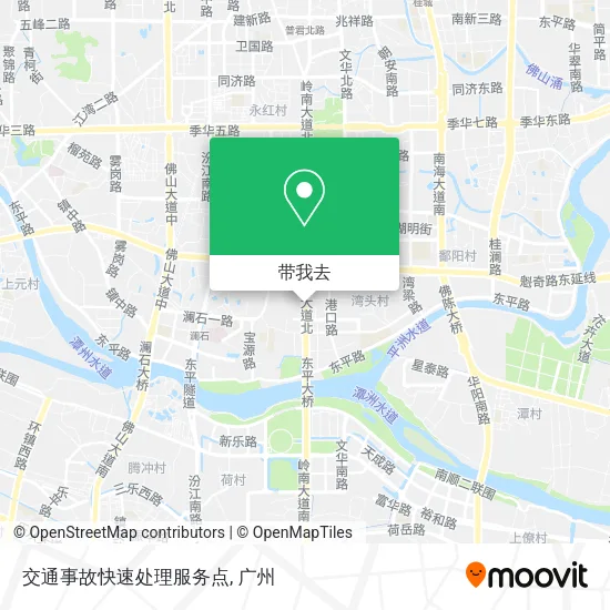 交通事故快速处理服务点地图