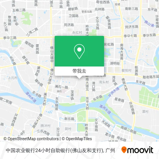 中国农业银行24小时自助银行(佛山友和支行)地图