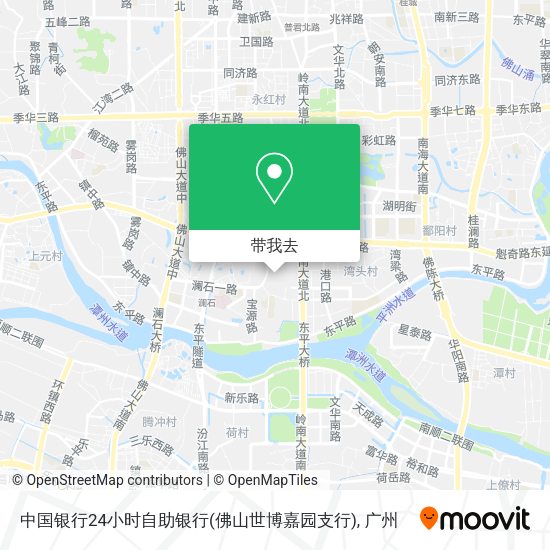 中国银行24小时自助银行(佛山世博嘉园支行)地图