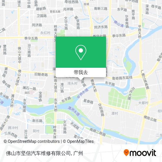 佛山市坚信汽车维修有限公司地图