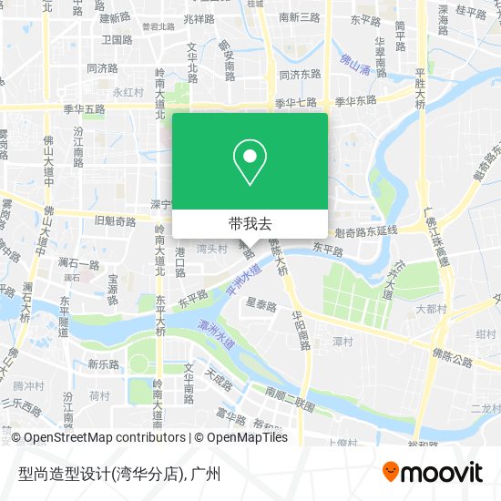 型尚造型设计(湾华分店)地图