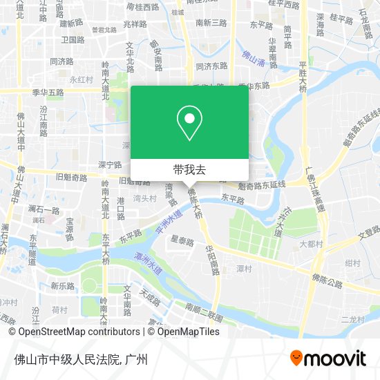 佛山市中级人民法院地图