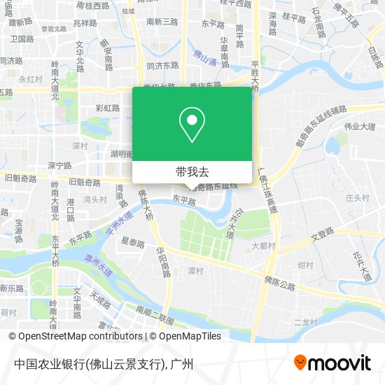 中国农业银行(佛山云景支行)地图