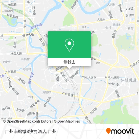 广州南站微8快捷酒店地图