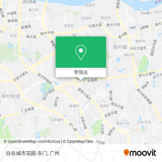 自在城市花园-东门地图