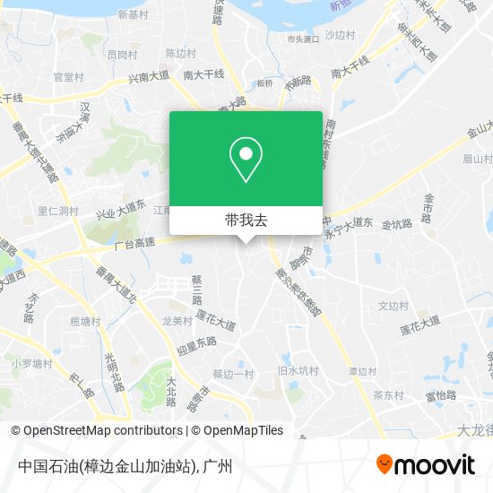 中国石油(樟边金山加油站)地图