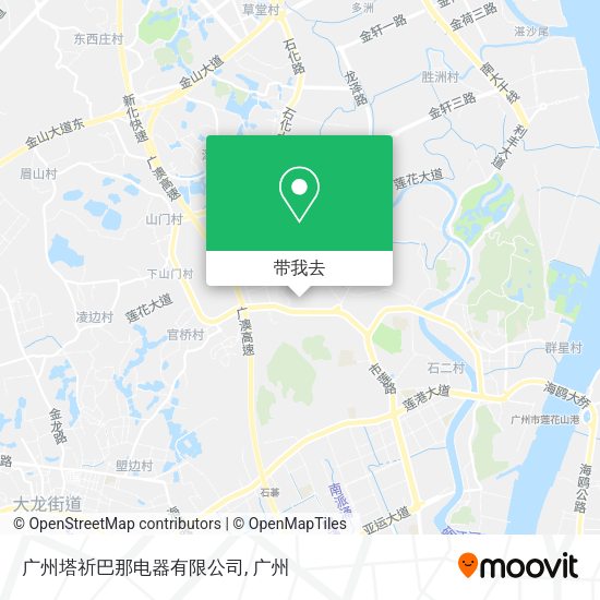 广州塔祈巴那电器有限公司地图
