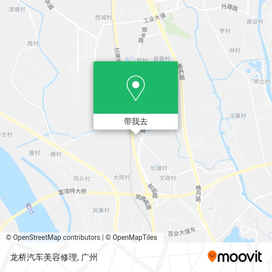 龙桥汽车美容修理地图