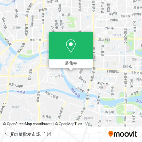 江滨肉菜批发市场地图