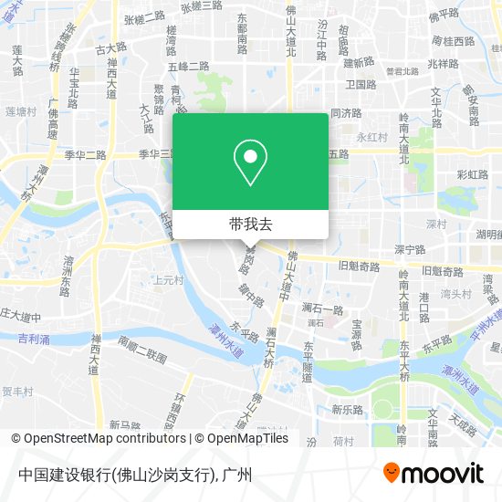 中国建设银行(佛山沙岗支行)地图
