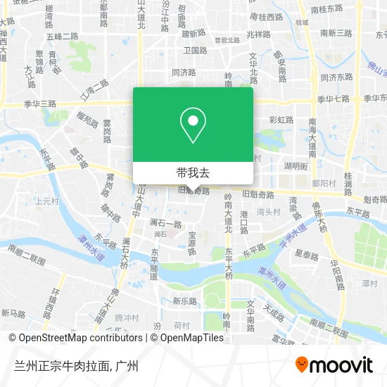 兰州正宗牛肉拉面地图