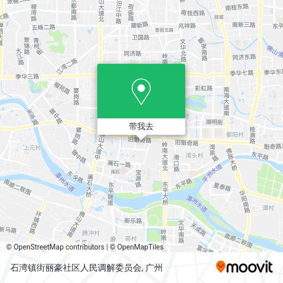石湾镇街丽豪社区人民调解委员会地图