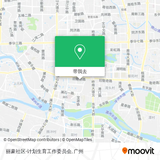 丽豪社区-计划生育工作委员会地图