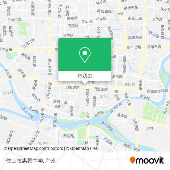 佛山市惠景中学地图
