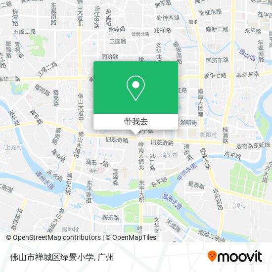 佛山市禅城区绿景小学地图