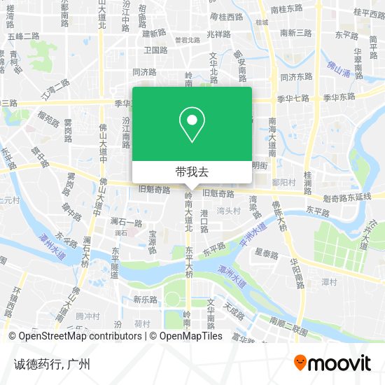 诚德药行地图