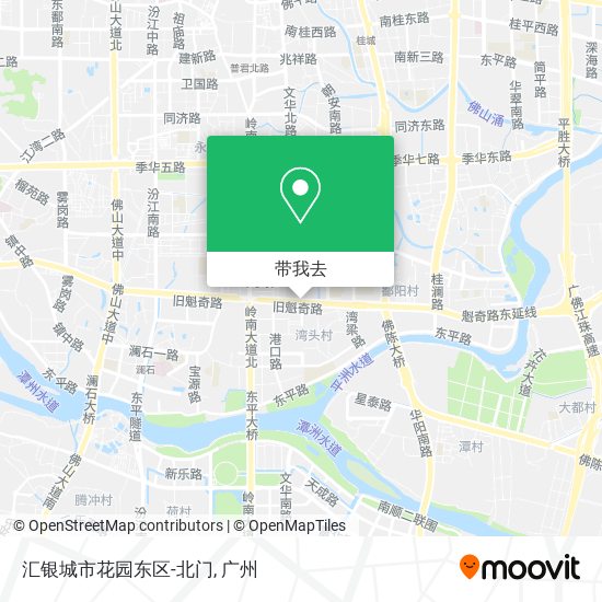 汇银城市花园东区-北门地图