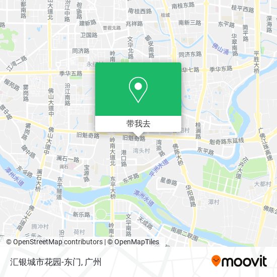 汇银城市花园-东门地图