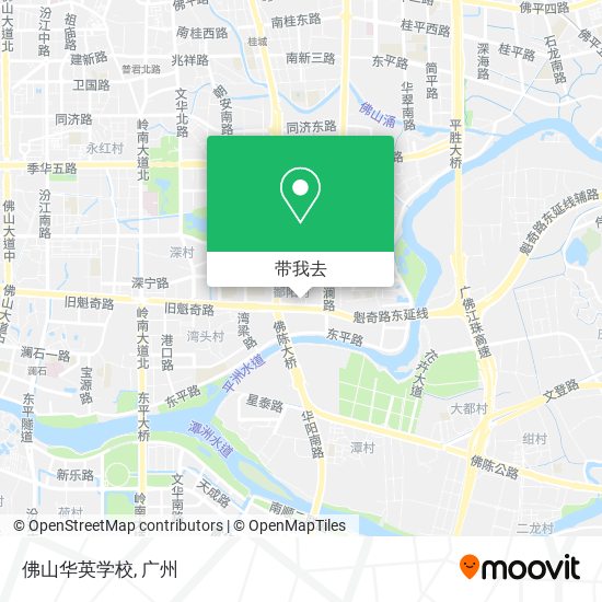 佛山华英学校地图